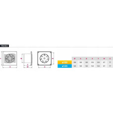 Awenta Wentylator wyciągowy WAVE WAV120H Awenta