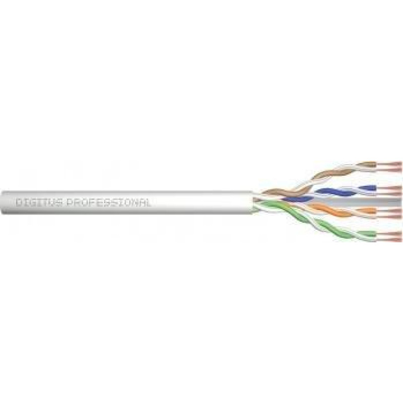Digitus DIGITUS Roh-Patchkabel Cat6 U/UTP tw.Pair 305m grau AWG26/7