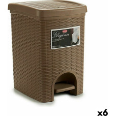 Stefanplast Pedal bin Stefanplast Elegance Brown Plastic 20 L (6 Units)