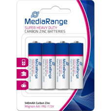 Mediarange MediaRange Batterie Super Heavy Duty Mignon AA/R6/1,5V 4er