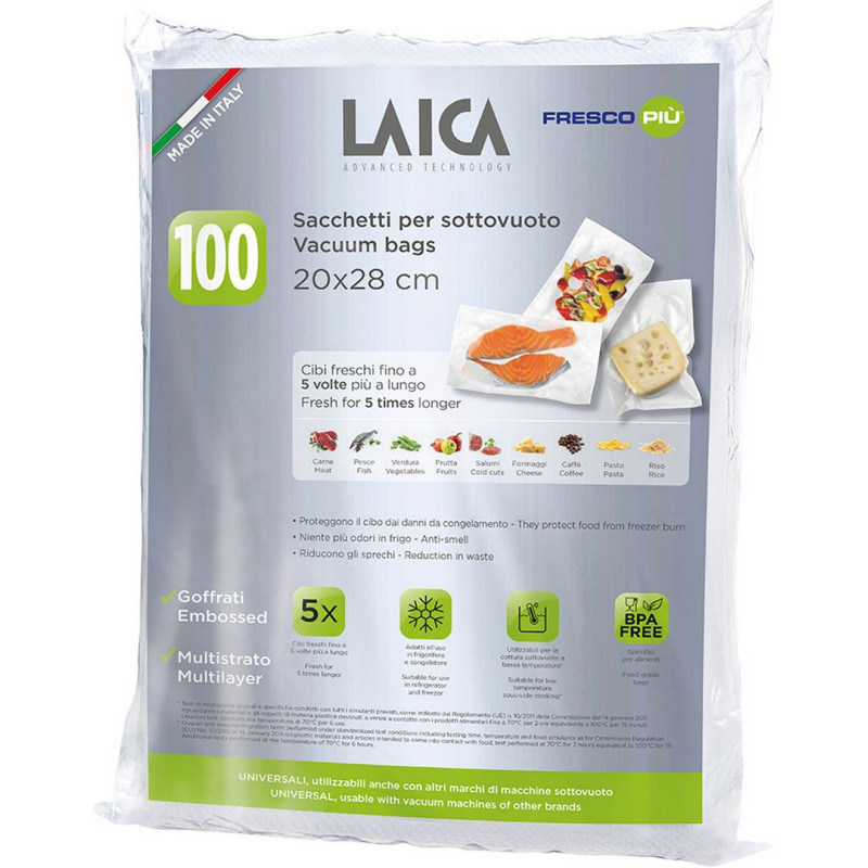 Laica Vacuum Bags LAICA VT3501 100 Pieces 20 x 28 cm