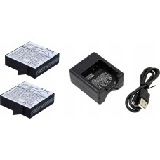 Cameron Sino Zestaw 2x Bateria + Ładowarka Do Xiaomi Yi 2 4k