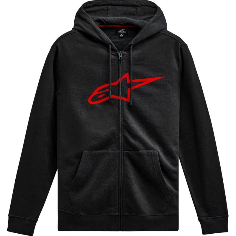 Alpinestars Bluza z kapturem ALPINESTARS AGELESS II ZIP HOODIE, Black/Red Rozmiar: S