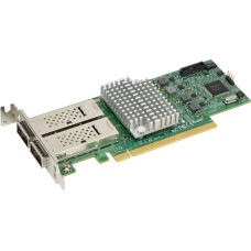 Supermicro Kontroler SuperMicro Supermicro Netzwerkkarte Dual-Port QSFP28 100Gbit LP CX-4 EN AOC-S100G-M2C Single