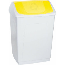 Denox Rubbish bin Denox White Yellow 55 L