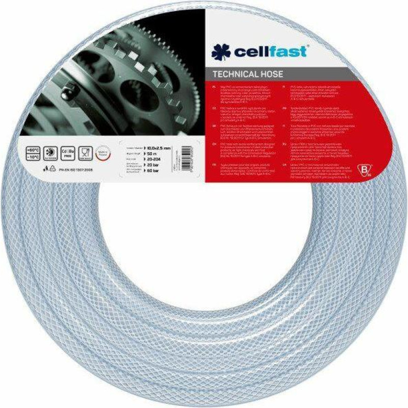 Cellfast CF.WĄŻ TECHNICZNY 6,0x2,0 120mb PL C20-698