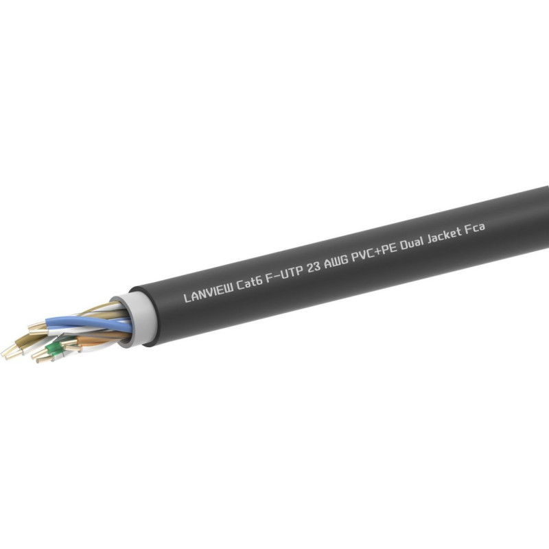 Lanview CAT6 F/UTP PVC+PE Dual Jacket