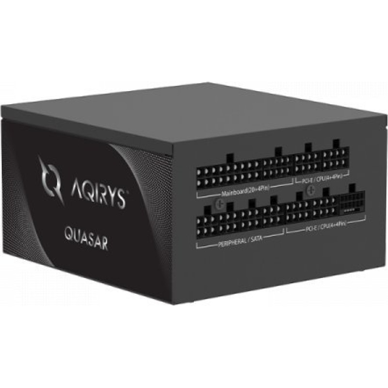 Aqirys Zasilacz AQIRYS AQIRYS Zasilacz ATX / 80 Plus Platinum Certified QUASAR 1200W PCIe 5.0 8YW black