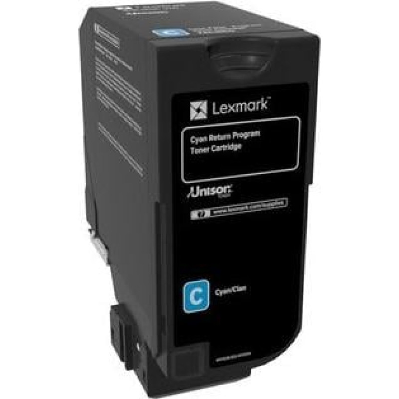 Lexmark Toner Lexmark 74C20C0 Cyan Oryginał  (ETLEX74C20C0000)