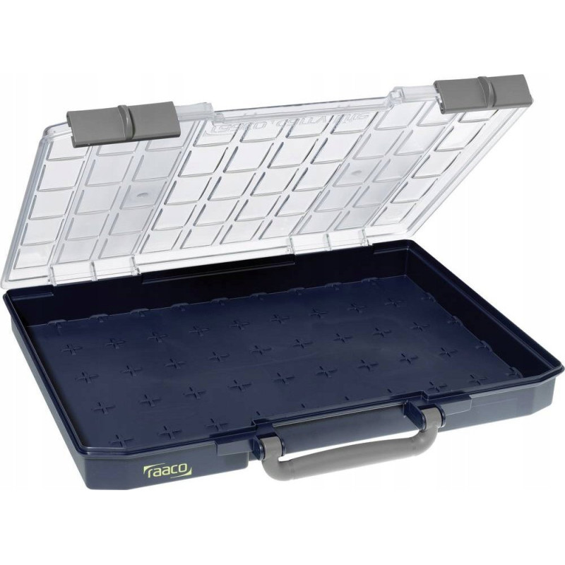 Raaco raaco CarryLite, Tool box, Polycarbonate (PC), Polypropylene, Blue, White, Hinge, 413 mm, 330 mm