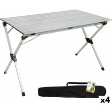 Aktive Folding Table Aktive Silver Aluminium 110 x 70 x 70 cm (4 Units)