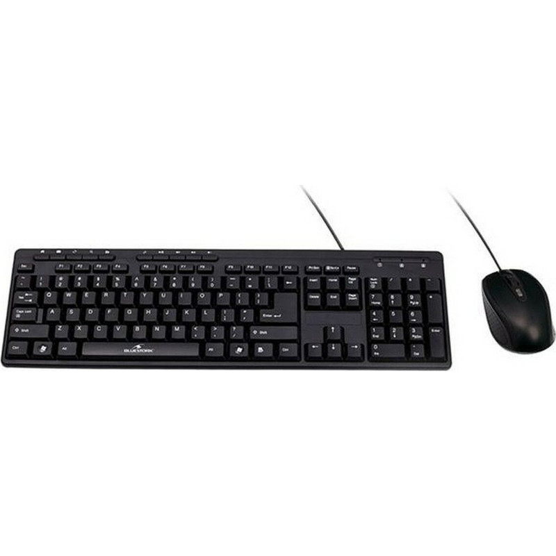 Bluestork Keyboard and Mouse Bluestork BSPACKFIRSTII Black French AZERTY