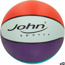 John Sports Basketball Ball John Sports Rainbow 7 Ø 24 cm 12 Units