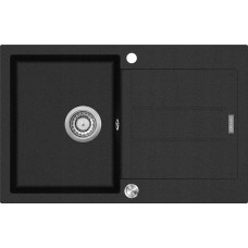 Concept Zlewozmywak Concept DG10C45bc Zlewozmywak kuchenny granitowy z ociekaczem CZARNY