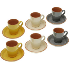 Versa Piece Coffee Cup Set Versa Corin Ceramic (6 Pieces)