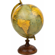 Alexandra House Living Globe Alexandra House Living Brown Paper Iron Plastic Mango wood 20 x 25 x 20 cm