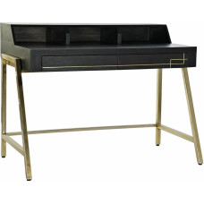 Dkd Home Decor Desk DKD Home Decor Black Metal Golden Mango wood (125 x 74 x 93.5 cm)