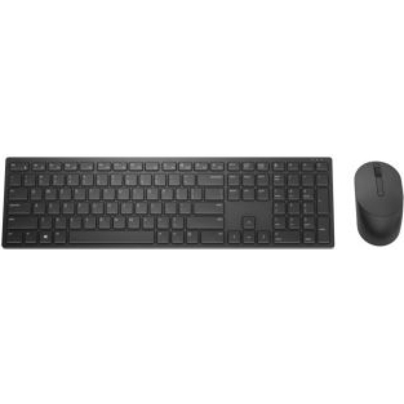 Dell Pro Keyboard and Mouse (RTL BOX)  KM5221W Keyboard and Mouse Set, Wireless, Batteries included, US, Black