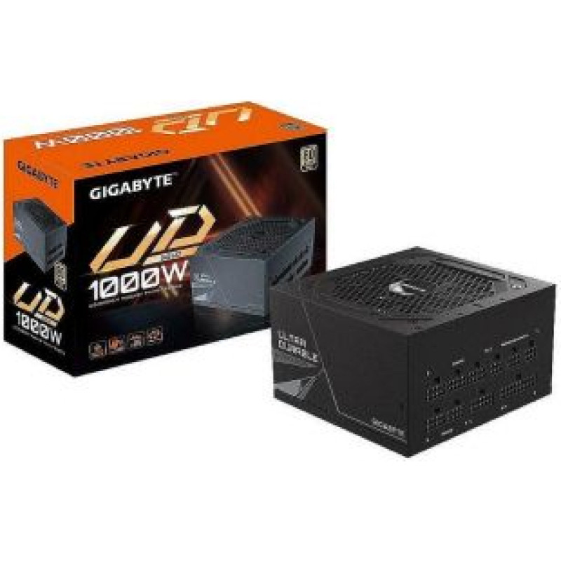 Gigabyte Power Supply||1000 Watts|Efficiency 80 PLUS GOLD|MTBF 100000 hours|GP-UD1000GM