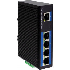 Logilink Switch LogiLink LogiLink Industrial Gigabit Ethernet PoE Switch, 5 Port 10/100/1000 Base-TX RJ45, Unmanaged, Plug & Play, schwarzes - 1 Stück (NS202P)