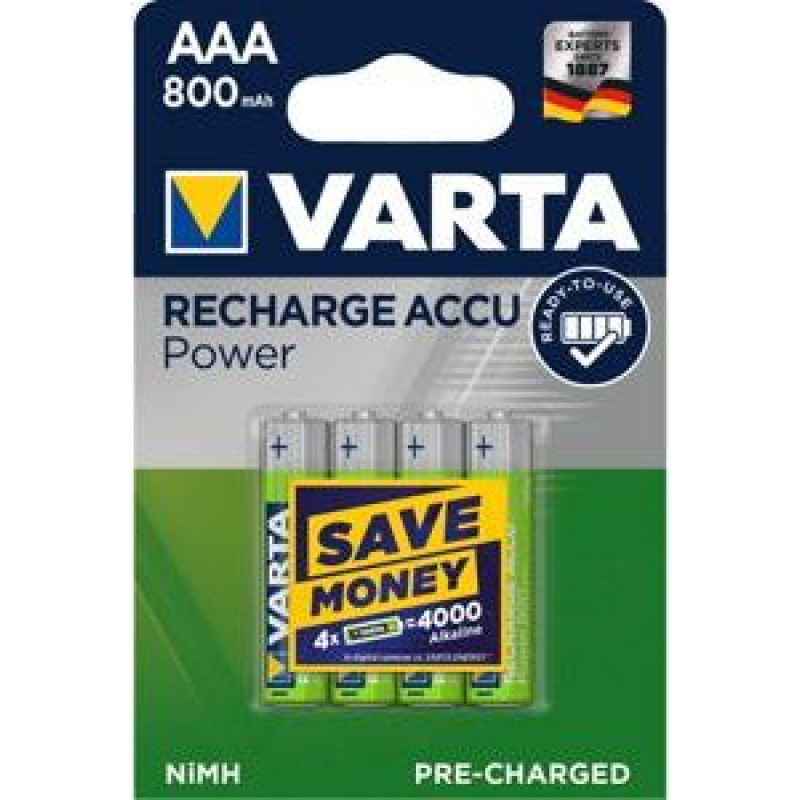 Varta Akumulator Rechargeable AAA / R03 800mAh 10 szt.