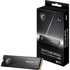 MSI Spatium M560 PCIE 5.0 NVME M.2 2 TB PCI Express 5.0 3D NAND