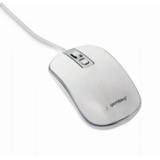 Gembird MOUSE USB OPTICAL WHITE/SILVER/MUS-4B-06-WS