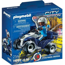 Playmobil Vehicle Playset Playmobil City Action: Policeman and Quad 71092 Police Officer 21 Pieces