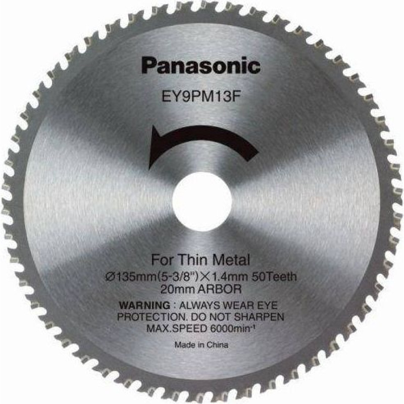Panasonic Tarcza do metalu (cienkie cięcie), dla EY45A2 /4542, średnica 135mm 50 zębów PANASONIC