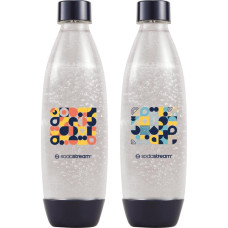Sodastream Gėrimų gazavimo aparato SodaStream vandens buteliai Fuse, 1l, 2 vnt, mozaika