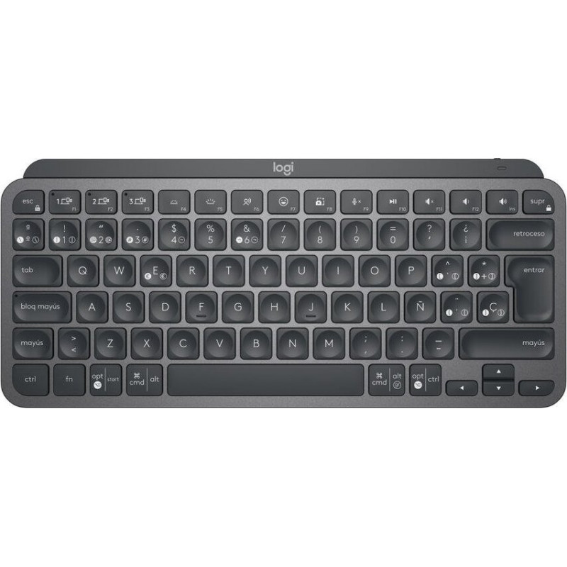 Logitech Klawiatura Logitech Klawiatura Bezprzewodowa Logitech MX Keys Mini for business Qwerty Hiszpańska