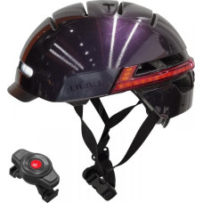 Livall Neo Smart Kask Miejski Bluetooth LED/SOS, Fioletowy, r. L (BH51M)