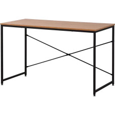 Edm Product Desk EDM 75195 Black Wood Metal 120 x 60 x 74 cm