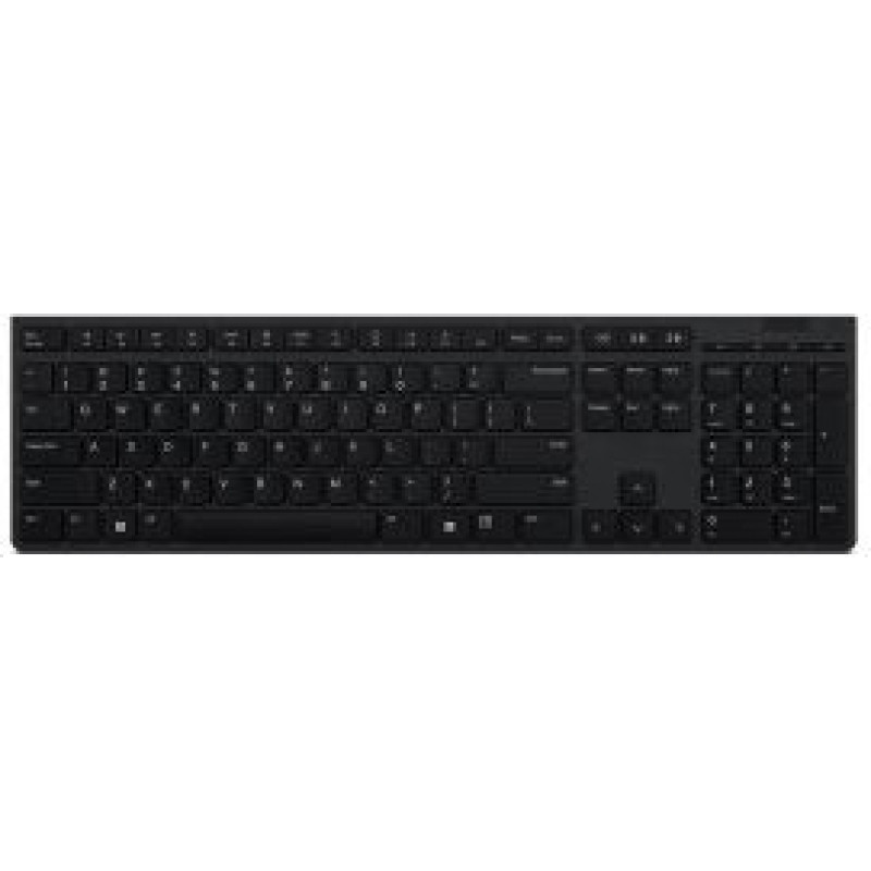 Lenovo Professional Wireless Rechargeable Keyboard 4Y41K04068 US, Grey, Scissors switch keys