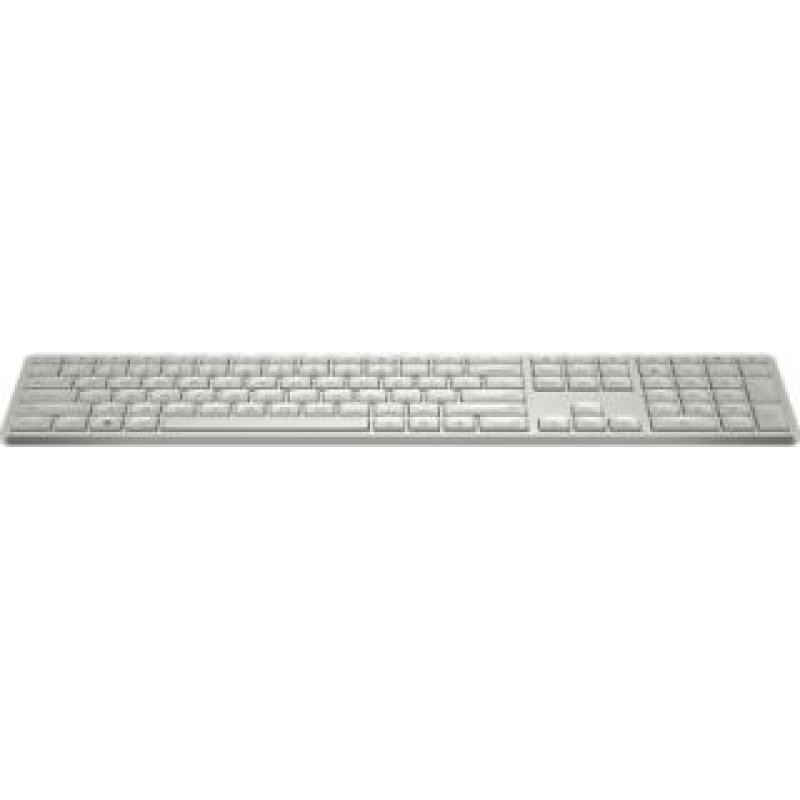 HP HP 970 Programmable Wireless Keyboard - Backlit - White/Silver - US ENG