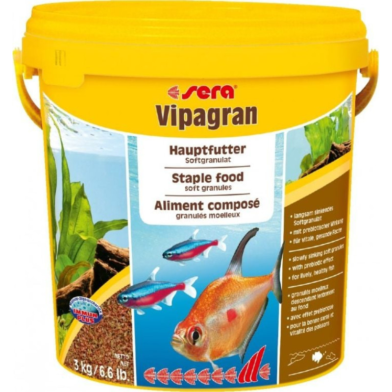 Sera Vipagran Nature 3kg/10L, granulat - pokarm podstawowy