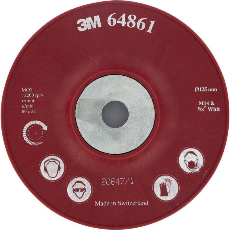 3M Talerz szlifierski Cubitron z żebrami chłodzącymi M14 178mm 3M