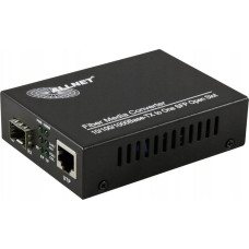 Allnet Konwerter światłowodowy Allnet Z ALLNET Medienkonverter 10/100/1000BASE-T auf 1000BASE-SX/-LX Single/-Multimode SFP Mini-GBIC Anschluss ALL-MC104G-SFP1