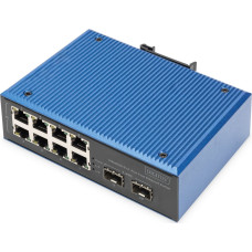 Digitus Switch Digitus DIGITUS Industrial 8+2-Port Fast Ethernet Switch 8 Port FE RJ45 2 GE SFP Ports
