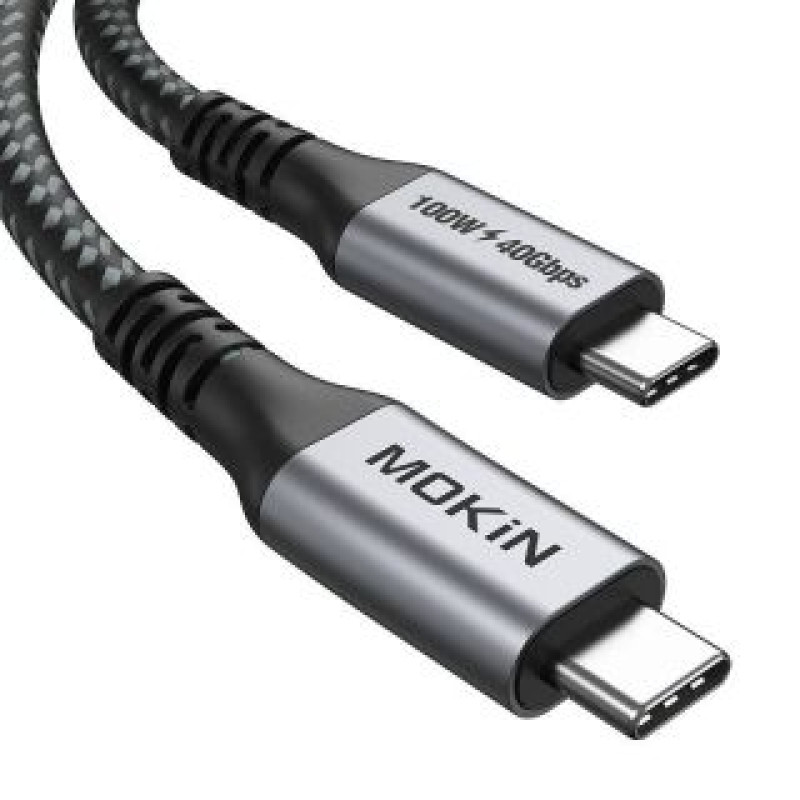 Mokin Cable USB-C MOKiN 1.2m 100W PD USB4 40Gbps (black)