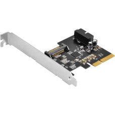 Silverstone Kontroler SilverStone PCIe 2.0 x2 - 2x USB 3.2 Gen 2 (SST-ECU04-E)