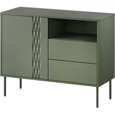 Cama Meble 1D2S TRESSE chest of drawers 100x40x75 matte green