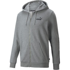 Puma Bluza męska Puma ESS+ Tape Full-Zip Hoodie TR szara 848768 03 M
