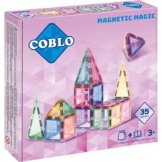 Noname Magnetyczne klocki konstrukcyjne Pastel 35 el.