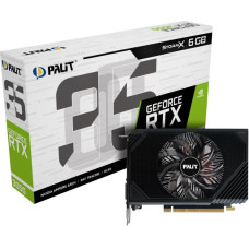 Palit Graphics Card|PALIT|NVIDIA GeForce RTX 3050|6 GB|GDDR6|96 bit|PCIE 4.0 16x|GPU 1442 MHz|Single Slot Fansink|1xHDMI|1xDisplayPort|NE63050018JE-1070F