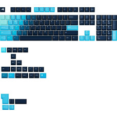 Glorious Glorious GPBT Gradient Keycaps, ANSI Layout (US), PBT, Dye-Sub - Celestial Ice