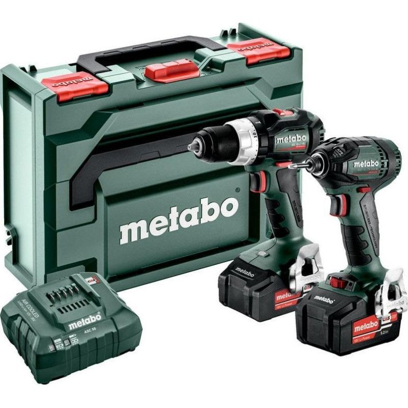 Metabo Zestaw elektronarzędzi Metabo METABO.ZESTAW COMBO 18V 2.1.18 (BS 18 LT BL +SSD 18 LTX 200 BLL) 2x5,2Ah METABOX