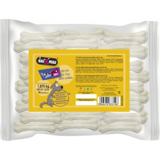 Hau&Miau KOŚĆ PRASOWANA BIAŁA 16,5cm, 25szt/op, 1,875 kg/op