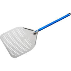 Gi.metal Gi.Metal Azzurra Rectangular Perforated Pizza Peel 36x36 cm Handle 60 cm