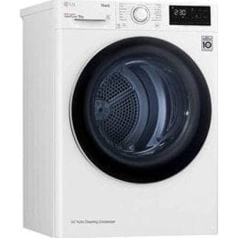 LG Suszarka do ubrań LG LG Dryer Machine RH80V3AV6N Energy efficiency class A++, Front loading, 8 kg, LED, Depth 69 cm, Wi-Fi, White